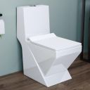Plantex Platinum S Trap One Piece Commode Toilet/Rimless Washdown Flush for Toilet/Western Commode with Soft Close Toilet Seat Cover - (White)...