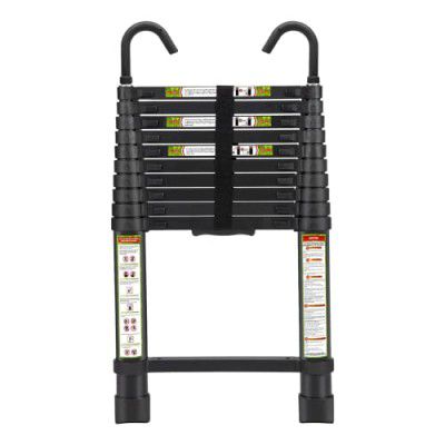 Plantex Portable and Compact 6.5 feet Aluminium Telescopic Ladder/Portable and Compact Foldable Ladder | for Household and Outdoor Use-EN131 Certified(2 Meter)