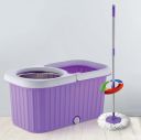 Plantex Regal Bucket Mop with Stainless Steel Wringer Basket and 2 Microfiber Refills ...