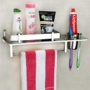 Plantex Stainless Steel 3 in 1 Multipurpose Bathroom Shelf / Rack...