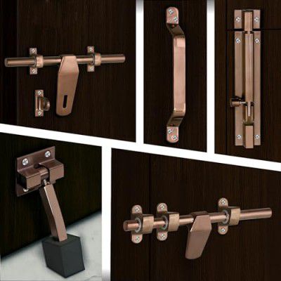 Plantex Stainless Steel Door Kit for Single Door/Door Hardware/Door Accessories 