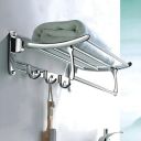 Plantex Stainless Steel Folding Towel Rack for Bathroom/Towel Stand/Hanger/Bathroom Accessories(24 Inch-Chrome)...