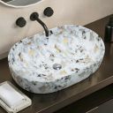 Plantex Tabletop Wash Basin (21x14x6 inch-Marble Finish)...