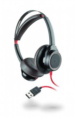 Plantronics - Blackwire 7225 USB-A Headset  Dual Ear  Boomless Computer Headset - Connect to PC/Mac via USB-A  