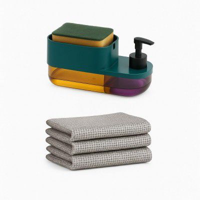 Plastic 3 in 1 Soap Pump Dispenser Dish Soap Liquid Dispenser
