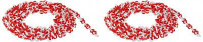 Plastic Chain AK-PCS - Size 8 mm x 48 mm, Red and White (Pack of 20)