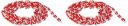 Plastic Chain AK-PCS - Size 8 mm x 48 mm, Red and White (Pack of 20)...