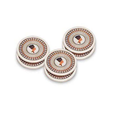 Plastic Coaster for Tea Coffee and Water Set of 6 - Multicolour