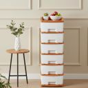 Plastic Modular Drawer Storage Chest Of Drawers Organizer Storage Box, (6 Layer)...