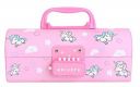 Plastic Pencil Box With Code Lock Pen Case Kids Pencil Case Style Password Lock Pencil Box Case Multi-Layer Pencil Box For Boys Girls (Orange)...