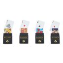 Plastic Playing Card Game with Case (Set of 4) Waterproof, Bridge Size - Multicolor for Kid...