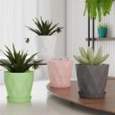 The SR Brand Plastic Round Flower Pots for Home Planters...