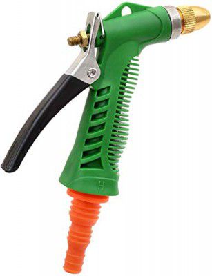 Plastic Water Spray Gun Multi Purpose Nozzle Water Sprayer for Bike and Car Wash High Pressure Washer, Green (1)