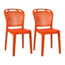 Plasto Chair Luxury with Comfortable Back Posture, Without arm | 150KG Capacity...
