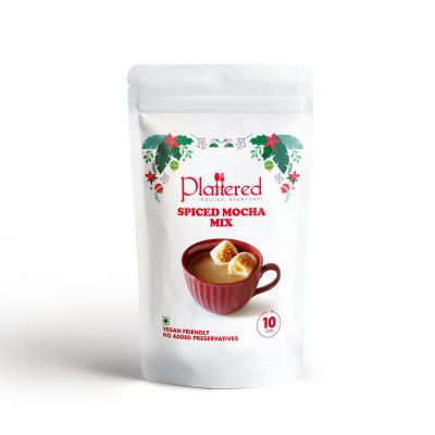 Plattered Spiced Mocha Mix/ Easy to Make/ Instant Mix/ Vegan Friendly/ Drink Mix / Chocolate/ 225 gms