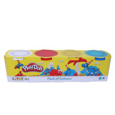 PLAY-DOH 4-Pack of Colours for Kids 2 Years and Up with 4-Ounce Non-Toxic Colours