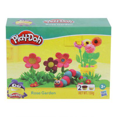 PLAY-DOH Rose Garden Playset for Kids 3 Years and Up with 2 Non-Toxic Colors