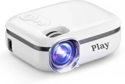 PLAY MP7 Full HD LED WiFi 3D Projector Phone Mirroring Airplay Portable Home Theater (4000 lm) Portable Projector