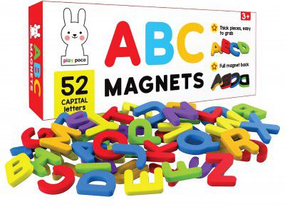 PLAY POCO ABC Magnets Capital Letters - 52 Magnetic Letters 