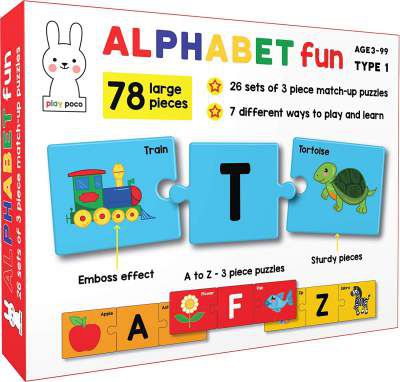 Play Poco Alphabet Fun Type 1 - 78 Piece Alphabet Matching Puzzle