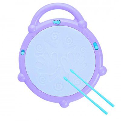 PlayMagic 3D Flash Drum Toy with Flash Light & Musical Sound Instrument|3 X AA Battery Operated (Not Included)|Learning & Educational Baby Toy|Birthday Gift for Kids 3 Years +|Made in India|Frozen