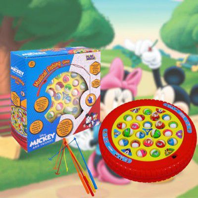 PlayMagic Fishing Game Mickey Play Set|Magnetic Fishing Game Toys
