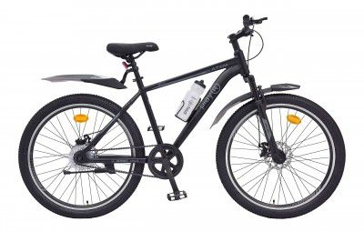 playR Atom 26 Inch Alloy - Single Speed Bicycle - Front Wheel Suspension, Front & Rear Disc Brakes, Durable, Heavy Duty City & Outdoor Cycle