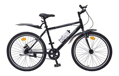 playR Score 26 Inch Cycle - Single Speed - Rigid - Front V Brake Rear Disc Brake - Knight Black