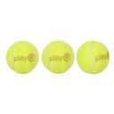 playR Tennis Turf Balls 100% Rubber - Yellow (Pack of 3)...