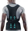 PLETHEON belt for Back Pain with metal back Posture Corrector...