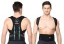 PLETHEON Neoprene Premium Back Brace Posture Corrector Shoulder Belt (Tummy Size In Inches 28-44)...