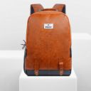 PLEXY Large 40 L Laptop Backpack Faux Leather Water Resistant...