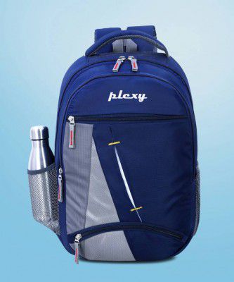PLEXY  Medium 30 L Laptop Backpack Medium Waterproof School Bag/College Bag (Blue)