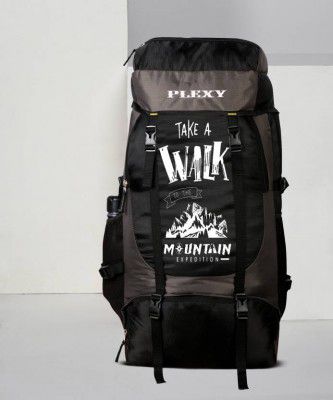 PLEXY  UNISEX Water Proof Mountain Hiking/Trekking/Camping Bag/Backpack Rucksack - 60 L  (Grey)