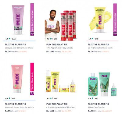 Plix the Plant Fix Personal care Starts At ₹227