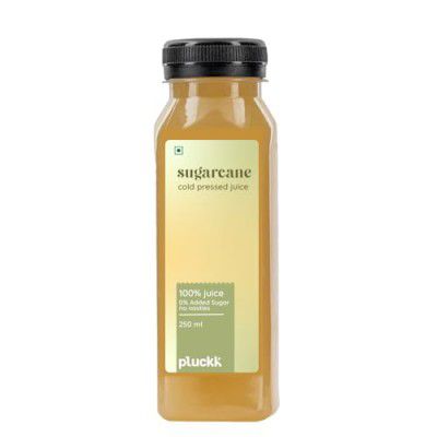 Pluckk Fresh 100% Sugarcane Juice 250ml, No Preservatives, No Concentrate, No Added Sugar, Cold Pressed Fruit Juice