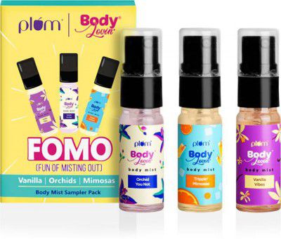 Plum BodyLovin Bestsellin’ Body Mists Sampler Pack | 5 ml Body Mists Body Mist - For Women  (15 ml, Pack of 3)
