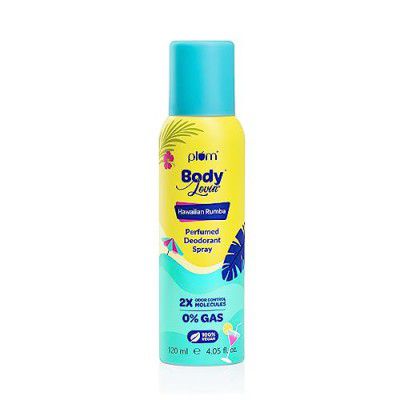 Plum BodyLovin' Hawaiian Rumba Perfumed Deodorant Spray | 2x Odor Control Molecules | 120 ml