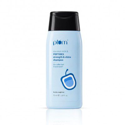 Plum Coconut Milk & Peptides Shampoo for Dry & Frizzy Hair | 75ml