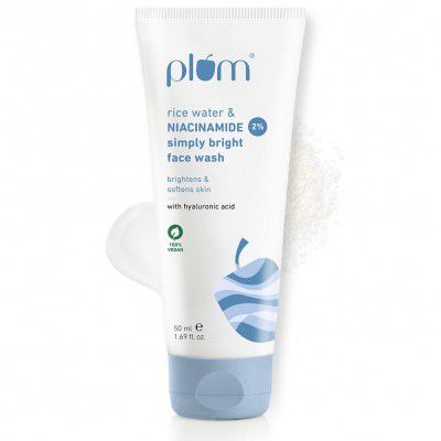 Plum Simply Bright 2% Niacinamide Face Wash With Rice Water 