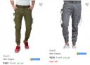 Plus91 Men's Cargos @ Flat ₹489...