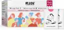 PLUSH 100% Pure Cotton Natural Sanitary Napkins with individual biodegrabdable disposable pouches inside| 100% Rash free comfort with pads for different flows | No nasty chemicals Sanitary Pad  (Pack ...
