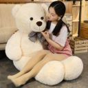 Plushie 4 Feet Se Toda Chota Very Cute Long Soft Teddy Bear Best For Gift - 4 FOOT CREAM - 46 inch  (Cream)...