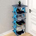 PM 6 Layer Shoe Rack, Stackable Shoe Storage Organizer (Shoe rack, Plastic, Multicolor) (6 Layer)...