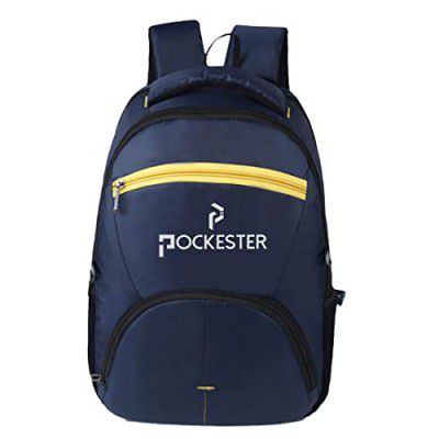 Pockester Large 30 L Backpack (Compatible with 15.6 inch laptop) (Navy Blue)