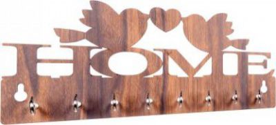 POCKESTER POC-KH-003 Wood Key Holder (8 Hooks)