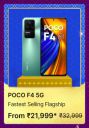 POCO F4 5G @ ₹21,999 on Flipkart Big Billion Days Sale...