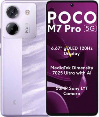 POCO M7 Pro 5G (Lavender Frost, 256 GB)  (8 GB RAM)