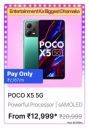 POCO X5 5G @ ₹12,999/- During Big Billion Days Sale...