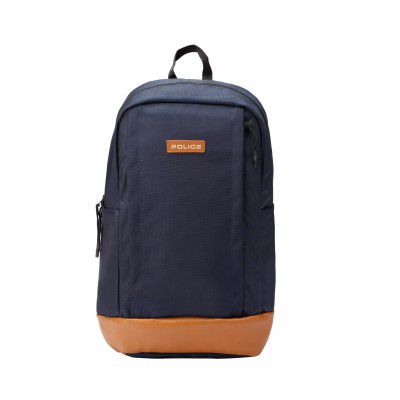 POLICE 30L Black Trendy and Comfortable Mozes Premium 15 Inches Laptop Backpack for Men and Women - Navy/Tan